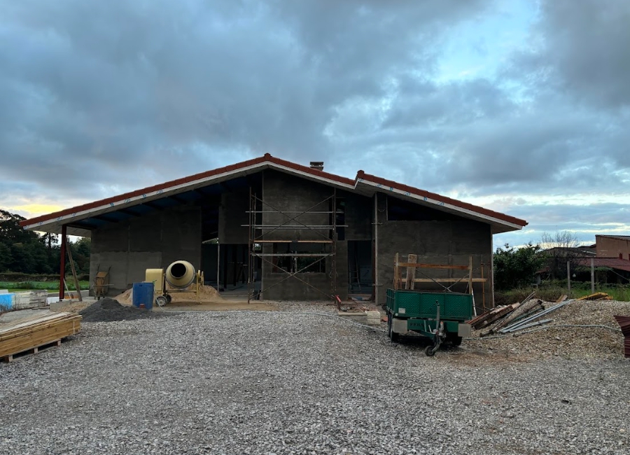 Plano arquitectónico de nueva construcción en Asturias